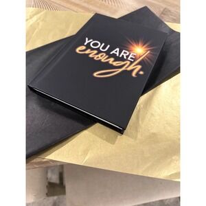 Hardback Writting Journal, Black "YOU ARE ENOUGH"